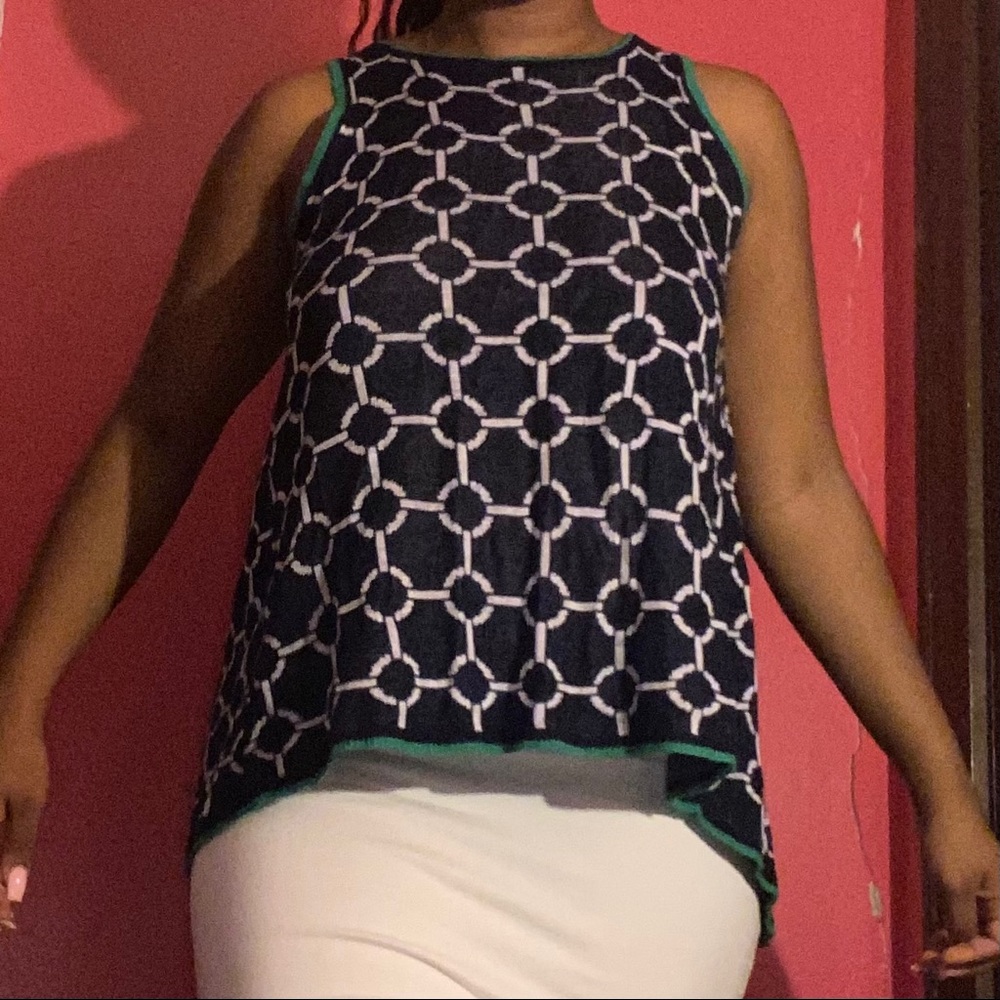 Knit Patterned Wrap Top - image 2